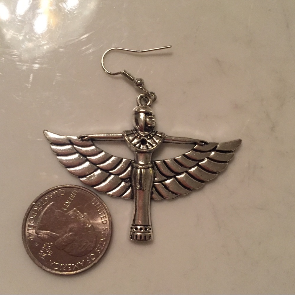 🏺 Awesome Ancient Egyptian Goddess Isis drop earrings